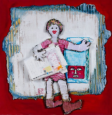 JPG 남자 백그라운드 일러스트 담배 한명 사람 성인 시화 골판지 담배갑 남자만 남자한명만 성인남자만 성인만 국내일러스트 1 종이 파일형식