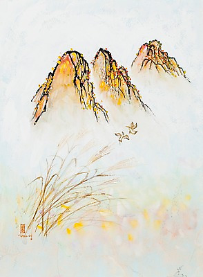 JPG 식물 동물 계절 백그라운드 단풍 일러스트 자연 조류 산 풍경 사람없음 가을 풀 시화 가을배경 국내일러스트 잎 생태계 파일형식 가을_계절