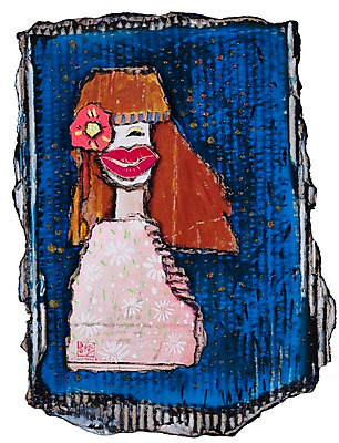 JPG 여자 꽃 백그라운드 일러스트 사람 성인 시화 입술 골판지 여자만 성인여자만 성인만 국내일러스트 식물 종이 신체부위 파일형식