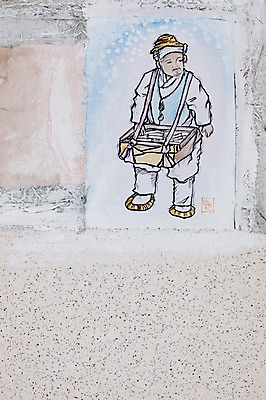 JPG 한국전통 전통 남자 백그라운드 일러스트 한명 사람 성인 시화 엿 엿장수 남자만 남자한명만 성인남자만 성인만 국내일러스트 1 한국 전통과자 파일형식 장수_직업