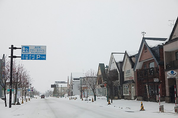 포토 JPG 주간 나무 식물 해외기획촬영 시설물 계절 도로 길 설경 겨울 2010년일본 자동차 자연 풍경 사람없음 야외 건물 마을 설원 일본 눈 표지판 홋카이도 도로표지판 교통안전 비에이 국내포토 자연요소 건축물 아시아 육상교통 교통시설 날씨 알림판 눈_날씨 안전 생태계 파일형식