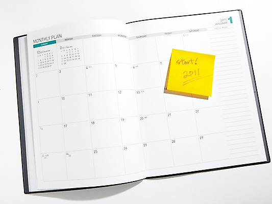 포토 JPG 스튜디오촬영 새해 실내 사람없음 다이어리 메모지 오브젝트 포스트잇 시작 2011년 1월 국내포토 내부 사무용품 날짜 연도 파일형식