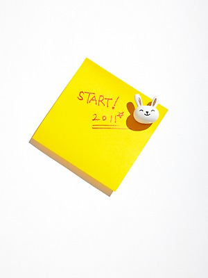 포토 JPG 스튜디오촬영 새해 실내 누끼 사람없음 토끼띠 토끼 메모지 오브젝트 포스트잇 시작 2011년 반려 국내포토 포유류 내부 반려동물 사무용품 십이지신 연도 파일형식