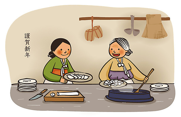 EPS 접시 여자 명절 노년 할머니 음식 일러스트 열쇠 근하신년 새해 떡 도마 요리 미소 웃음 사람 두명 설날 주방 칼 가마솥 전통의상 한복 키_도구 만두 떡국 복조리 메주 여자만 성인여자만 노인만 성인만 노인여자만 국내일러스트 한국전통 전통 식기 기념일 한식 주방용품 전통소품 표정 성인 전통음식 도구 솥 파일형식 벡터