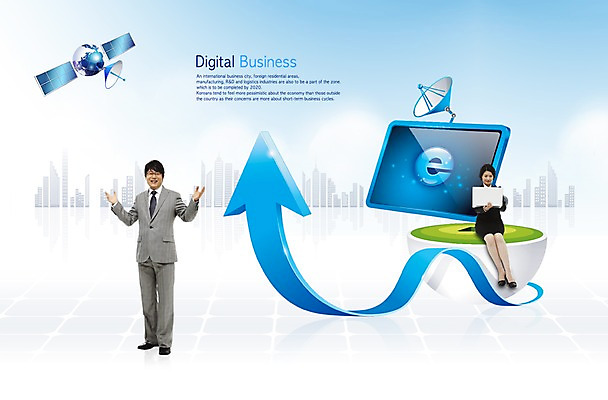 전신 PSD 편집이미지 여자 남자 화살표 중년 인터넷 비즈니스 중년라이프 안테나 서기 사람 앉기 두명 노트북 컴퓨터 모니터 인공위성 비즈니스맨 비즈니스우먼 디지털비즈니스 중년만 이미지편집 라이프스타일 통신 모션 성인 전자제품 직장인 성인만 파일형식