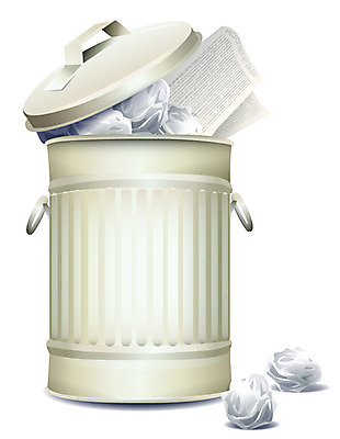 EPS 아이콘 종이 비즈니스 입체아이콘 디테일아이콘 사람없음 뚜껑 쓰레기통 화장지 쓰레기 버리기 비즈니스아이콘 구김 2D아이콘 모션 입체 파일형식 벡터