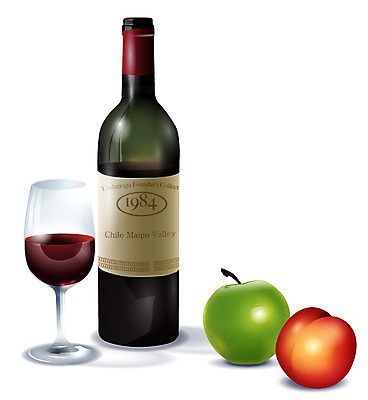 EPS 아이콘 생활용품 와인잔 과일 잔 입체아이콘 디테일아이콘 사람없음 와인 병 사과 와인병 오브젝트 복숭아 생활아이콘 2D아이콘 식기 술잔 병_용기 주류 입체 파일형식 벡터