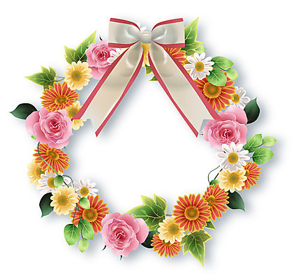 EPS 아이콘 꽃 리본 생활용품 입체아이콘 디테일아이콘 사람없음 장식 화환 오브젝트 생활아이콘 2D아이콘 식물 입체 파일형식 벡터