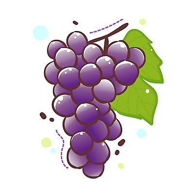 EPS 식물 아이콘 1 열매 잎 한송이 과일 포도 큐티아이콘 사람없음 한개 식물아이콘 2D아이콘 송이 파일형식 벡터