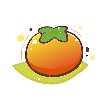 EPS 식물 아이콘 열매 2 과일 큐티아이콘 감 사람없음 두개 식물아이콘 2D아이콘 파일형식 벡터