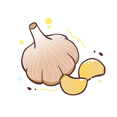 EPS 식물 아이콘 채소 식재료 큐티아이콘 마늘 사람없음 식물아이콘 한통 2D아이콘 1 파일형식 벡터