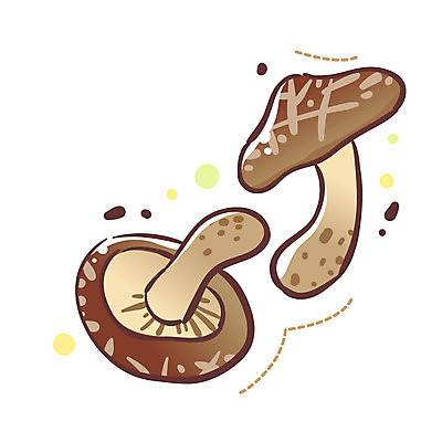 EPS 식물 아이콘 2 채소 식재료 큐티아이콘 사람없음 버섯 두개 표고버섯 식물아이콘 2D아이콘 파일형식 벡터