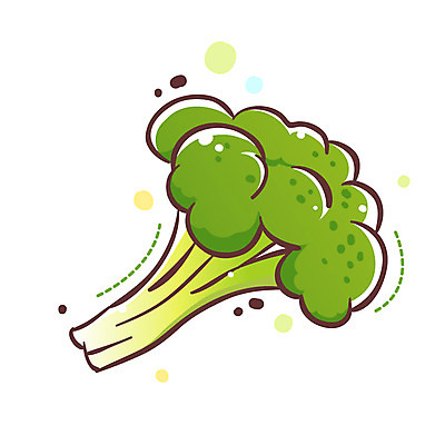 EPS 식물 아이콘 1 채소 식재료 큐티아이콘 사람없음 한개 브로콜리 식물아이콘 2D아이콘 파일형식 벡터