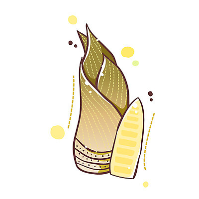 EPS 식물 아이콘 2 채소 식재료 큐티아이콘 사람없음 두개 식물아이콘 죽순 2D아이콘 파일형식 벡터