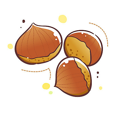 EPS 식물 아이콘 열매 큐티아이콘 3 사람없음 견과류 세개 밤 식물아이콘 2D아이콘 파일형식 벡터