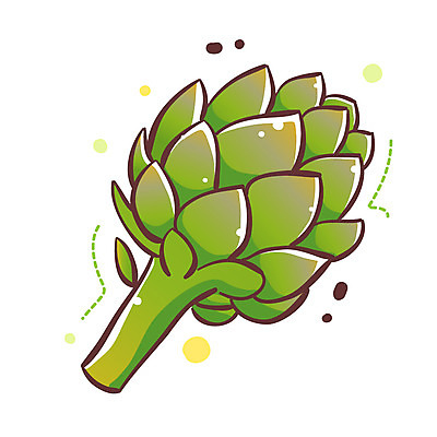 EPS 식물 아이콘 1 채소 식재료 큐티아이콘 사람없음 한개 식물아이콘 아티초크 2D아이콘 파일형식 벡터