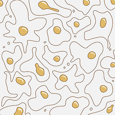 EPS 문양 음식 백그라운드 무늬 패턴 일러스트 사람없음 계란 계란프라이 국내일러스트 알 계란요리 파일형식 벡터