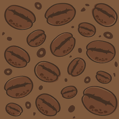 EPS 문양 커피 백그라운드 무늬 패턴 일러스트 사람없음 갈색 원두 국내일러스트 음료 컬러 파일형식 벡터