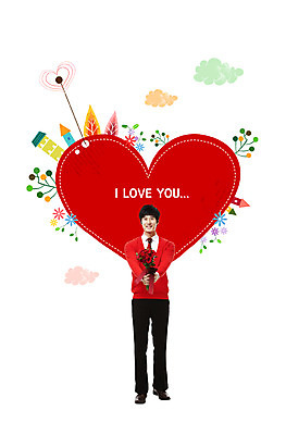 전신 PSD 나무 구름 편집 편집이미지 남자 꽃 꽃다발 프로포즈 주택 한명 서기 미소 웃음 사람 이벤트 장미 파티 하트 남자만 남자한명만 이미지편집 자연요소 모양 식물 1 모션 표정 건물 파일형식