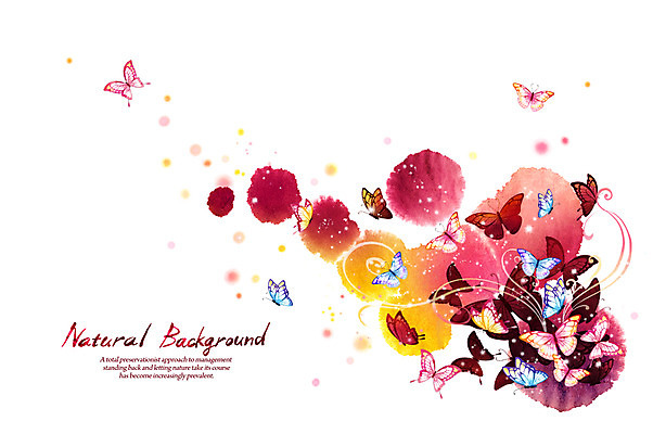 PSD 동물 실루엣 선 나비 곤충 백그라운드 여러마리 일러스트 캘리그라피 자연 붓터치 사람없음 컬러풀 내추럴 국내일러스트 컬러 다수 촬영기법 생태계 파일형식