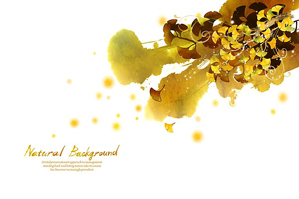 PSD 식물 실루엣 선 백그라운드 단풍 낙엽 일러스트 캘리그라피 자연 붓터치 풍경 사람없음 연두색 가을 은행잎 내추럴 가을배경 국내일러스트 계절 잎 촬영기법 초록색 생태계 파일형식 가을_계절