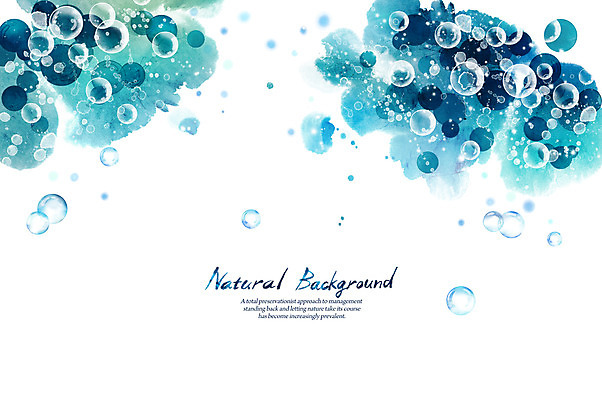 PSD 실루엣 선 백그라운드 일러스트 캘리그라피 자연 붓터치 사람없음 파란색 수중 물방울 이슬 공기방울 내추럴 국내일러스트 컬러 촬영기법 생태계 파일형식