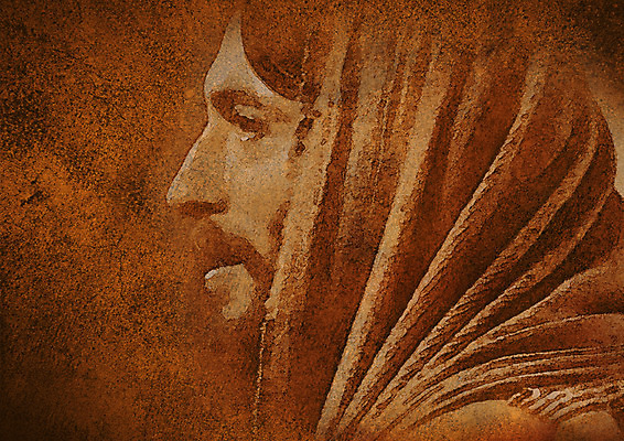 JPG 편집이미지 기독교 종교 얼굴 회화 미술 사람없음 옆모습 예수 분위기 스케치 그림 편집실사 뷰포인트 컨셉 문화예술 말하기 신체부위 신_종교 CG 파일형식