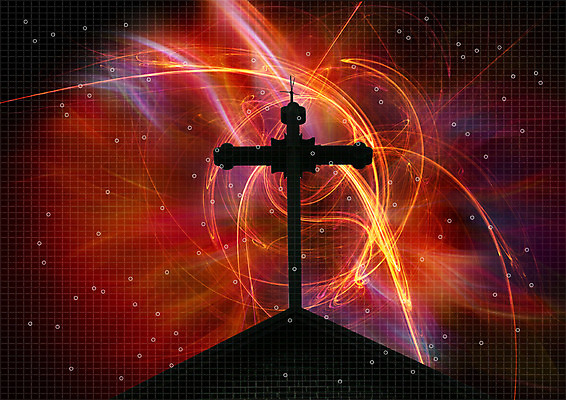 PSD 편집 편집이미지 실루엣 기독교 종교 백그라운드 십자가 무늬 패턴 지붕 사람없음 건물 빛 교회 이미지편집 건축물 종교건축 촬영기법 파일형식