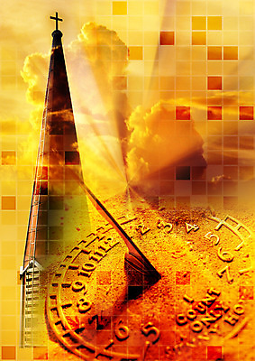 PSD 구름 편집 편집이미지 기독교 종교 벽 시계 십자가 하늘 그림자 사람없음 건물 빛 교회 탑 타일 시계탑 분침 시침 이미지편집 자연요소 건축물 종교건축 파일형식