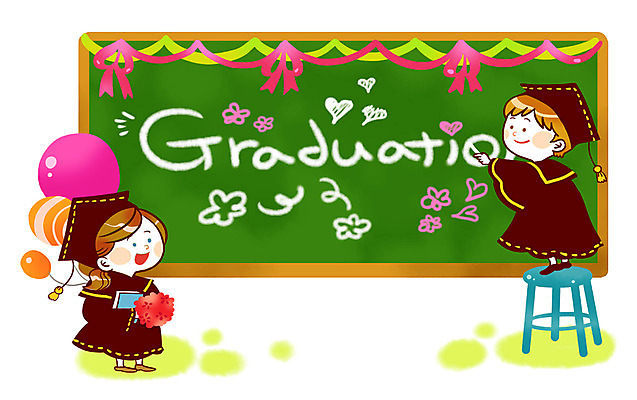 전신 PSD 학생 여자 교육 남자 리본 의자 일러스트 학사모 졸업 졸업식 서기 미소 웃음 사람 소년 두명 장식 스쿨라이프 파티 칠판 졸업장 풍선 국내일러스트 모자_잡화 라이프스타일 어린이 가구 학교 모션 표정 이벤트 파일형식