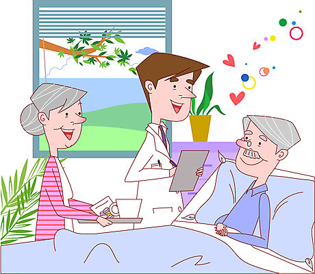 EPS 부부 커플 여자 할아버지 노년 남자 행복 화분 할머니 일러스트 창문 병원 사랑 미소 웃음 사람 라이프 컵 세명 실버라이프 노후 약 노부부 환자 의사 나뭇가지 하트 침대 간호 병실 입원 노인만 성인만 국내일러스트 모양 나무 라이프스타일 식기 감정 가구 의학 관계 표정 성인 생활 의료진 파일형식 벡터