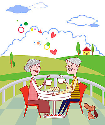 EPS 전신 동물 구름 한마리 부부 커플 여자 할아버지 노년 남자 행복 할머니 커피 데이트 일러스트 탁자 하늘 티타임 디저트 사랑 미소 웃음 사람 앉기 풍경 초원 취미 두명 라이프 실버라이프 노후 반려동물 쿠키 노부부 발코니 하트 개 차 강아지 노인만 성인만 국내일러스트 자연요소 모양 1 라이프스타일 감정 음료 음식 가구 포유류 관계 모션 휴식 표정 성인 생활 파일형식 벡터