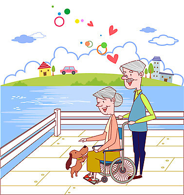 EPS 전신 나무 동물 구름 한마리 부부 커플 여자 할아버지 노년 남자 행복 할머니 일러스트 자동차 주택 사랑 서기 미소 웃음 사람 앉기 두명 건물 라이프 실버라이프 노후 반려동물 강 노부부 산책 하트 강아지 강가 언덕 휠체어 노인만 성인만 국내일러스트 자연요소 모양 식물 1 라이프스타일 건축물 감정 육상교통 관계 모션 휴식 표정 성인 생활 개 파일형식 벡터