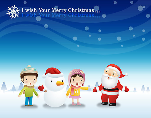 EPS 모자 여자 기념일 할아버지 노년 남자 어린이 크리스마스 겨울 일러스트 눈사람 사람 소녀 소년 성인 세명 산타클로스 설원 눈 인사 국내일러스트 자연요소 잡화 계절 날씨 눈_날씨 이벤트 예절 파일형식 벡터