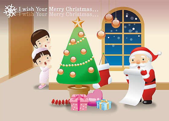 EPS 여자 기념일 할아버지 노년 남자 어린이 크리스마스장식 크리스마스 겨울 거실 일러스트 창문 크리스마스용품 선물 사람 소녀 소년 성인 장식 세명 선물상자 상자 크리스마스트리 산타클로스 잠옷 장식볼 두루마리 장식양말 국내일러스트 옷 계절 양말 이벤트 용품 파일형식 벡터