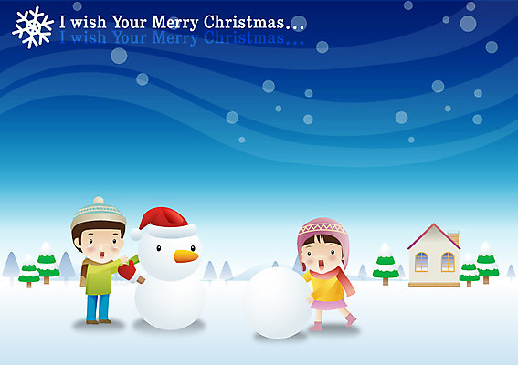 EPS 나무 모자 여자 기념일 남자 어린이 크리스마스 겨울 일러스트 눈사람 주택 사람 소녀 소년 두명 건물 설원 눈 눈사람만들기 어린이만 국내일러스트 자연요소 식물 건축물 잡화 계절 날씨 눈_날씨 이벤트 만들기 파일형식 벡터