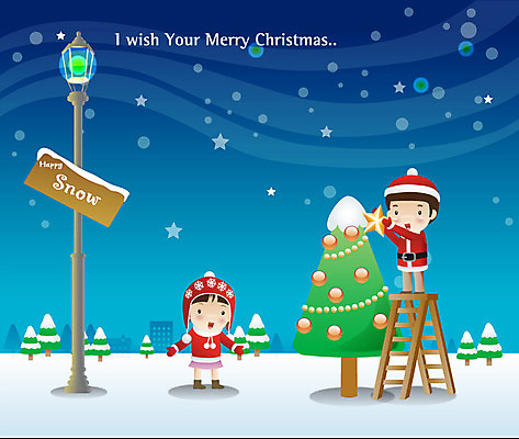 EPS 나무 모자 여자 기념일 남자 별 어린이 크리스마스장식 크리스마스 겨울 가로등 일러스트 사다리 크리스마스용품 사람 소녀 소년 두명 건물 장식 크리스마스트리 설원 팻말 눈 어린이만 국내일러스트 자연요소 식물 건축물 잡화 계절 공공시설 날씨 프레임 눈_날씨 이벤트 도구 용품 파일형식 벡터
