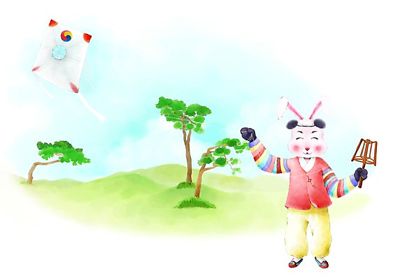 PSD 나무 식물 동물 캐릭터 한마리 한국전통 동물캐릭터 일러스트 놀이 전통캐릭터 근하신년 새해 전통놀이 십이지신 토끼띠 토끼 실 전통의상 한복 신년캐릭터 연 토끼캐릭터 연날리기 신묘년 얼레 국내일러스트 일러캐릭터 1 전통 포유류 한국 반려동물 놀이용품 2011년 파일형식