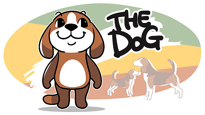 EPS 동물 캐릭터 한마리 알파벳 실루엣 동물캐릭터 일러스트 홍보캐릭터 애니멀프린트 미소 웃음 사람없음 반려동물 개 강아지 개캐릭터 일러캐릭터 1 영어 포유류 촬영기법 표정 파일형식 벡터