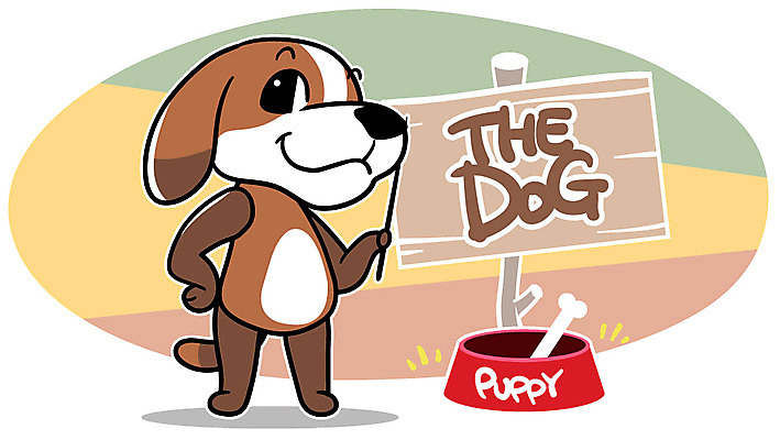 EPS 동물 캐릭터 한마리 알파벳 동물캐릭터 일러스트 홍보캐릭터 뼈 애니멀프린트 사람없음 반려동물 팻말 개 강아지 개캐릭터 지휘봉 개밥그릇 일러캐릭터 1 그릇 영어 포유류 프레임 애견용품 파일형식 벡터