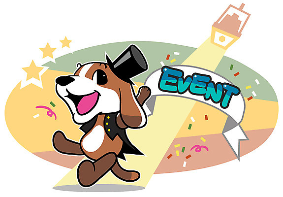 EPS 동물 캐릭터 모자 한마리 리본 동물캐릭터 일러스트 홍보캐릭터 조명 애니멀프린트 미소 웃음 이벤트 사람없음 반려동물 무대 조끼 강아지 일러캐릭터 1 잡화 표정 외투 개 파일형식 벡터