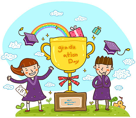 EPS 전신 구름 학생 여학생 여자 교육 남자 남학생 일러스트 학사모 졸업 학교 하늘 새출발 새로움 서기 미소 웃음 사람 두명 스쿨라이프 트로피 설레임 국내일러스트 자연요소 모자_잡화 라이프스타일 감정 컨셉 모션 표정 상_우승 출발 파일형식 벡터