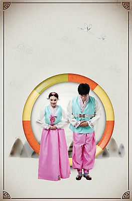 전신 PSD 구름 편집이미지 한국전통 전통 여자 명절 남자 조류 새해 산 서기 사람 성인 두명 설날 학 인사 전통의상 한복 성인만 이미지편집 자연요소 동물 기념일 모션 한국 예절 파일형식