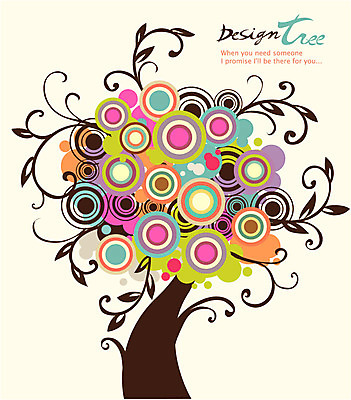 나무 식물 디자인 백그라운드 잎 무늬 패턴 일러스트 자연 나뭇잎 한그루 사람없음 컬러풀 나뭇가지 원형 신비 국내일러스트 AI파일 도형 1 컬러 컨셉 생태계 파일형식 벡터