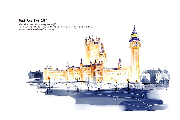 PSD 건축물 백그라운드 일러스트 영국 풍경 빌딩 사람없음 건물 강 세계 도시 빅벤 복잡 가교 국내일러스트 건축 유럽 컨셉 시계탑 런던 파일형식