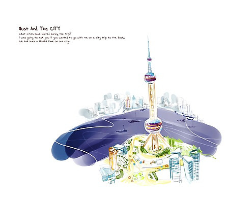 PSD 건축물 백그라운드 일러스트 풍경 빌딩 사람없음 건물 강 세계 탑 중국 도시 복잡 선박 국내일러스트 건축 아시아 컨셉 수상교통 파일형식