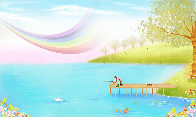 PSD 나무 동물 구름 사계절 계절 여자 남자 백그라운드 무지개 일러스트 자연 하늘 낚시 오리 따뜻함 사람 풍경 두명 강 항구 봄풍경 봄 낚싯대 종이배 계절백그라운드 봄배경 국내일러스트 자연요소 식물 교통시설 조류 레저 낚시용품 생태계 종이접기 파일형식