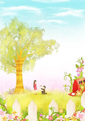 PSD 나무 구름 커플 사계절 계절 남자 꽃 꽃다발 백그라운드 프로포즈 꽃밭 일러스트 자연 하늘 따뜻함 사람 풍경 초원 두명 봄풍경 봄 계절백그라운드 남자만 봄배경 국내일러스트 자연요소 식물 관계 생태계 파일형식