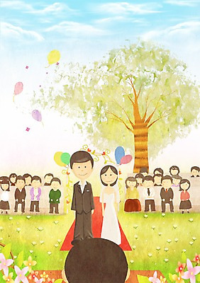 PSD 나무 구름 사계절 계절 여자 남자 꽃 신부 신랑 결혼 백그라운드 일러스트 자연 하늘 결혼식 따뜻함 사람 풍경 초원 여러명 봄풍경 봄 풍선 계절백그라운드 하객 봄배경 국내일러스트 자연요소 식물 다수 이벤트 고객 생태계 파일형식