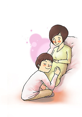 PSD 부부 커플 여자 남자 일러스트 남편 새출발 새로움 미소 웃음 사람 두명 희망 임산부 아내 사회이슈 태교 설레임 국내일러스트 감정 컨셉 관계 표정 임신 출발 파일형식